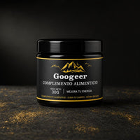 Bote de Googeer Shilajit cerrado